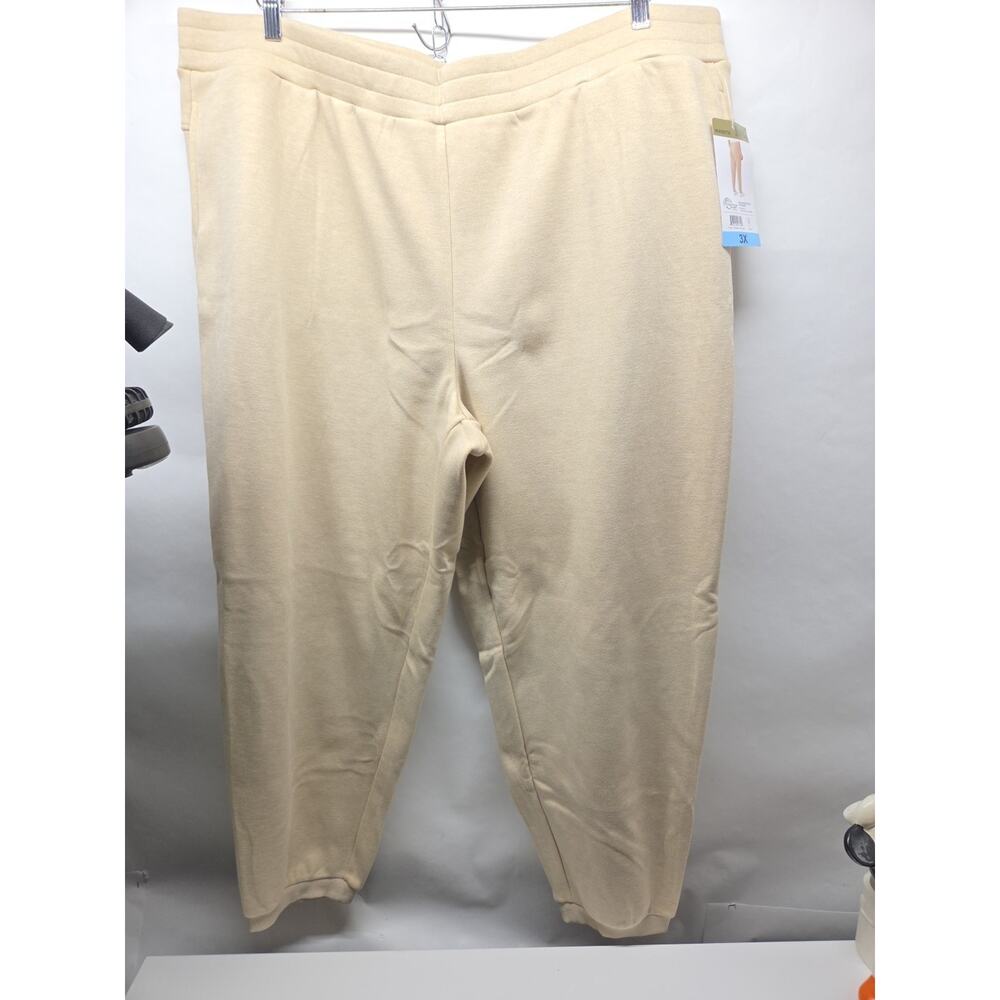Mondetta Ladies' Fleece Jogger Pants Tan (Irish Cream), 3X Women's